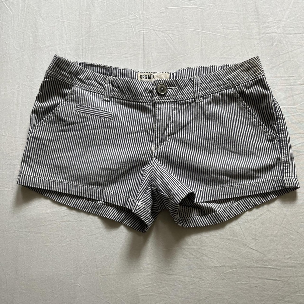 Striped Gray Women's Shorts